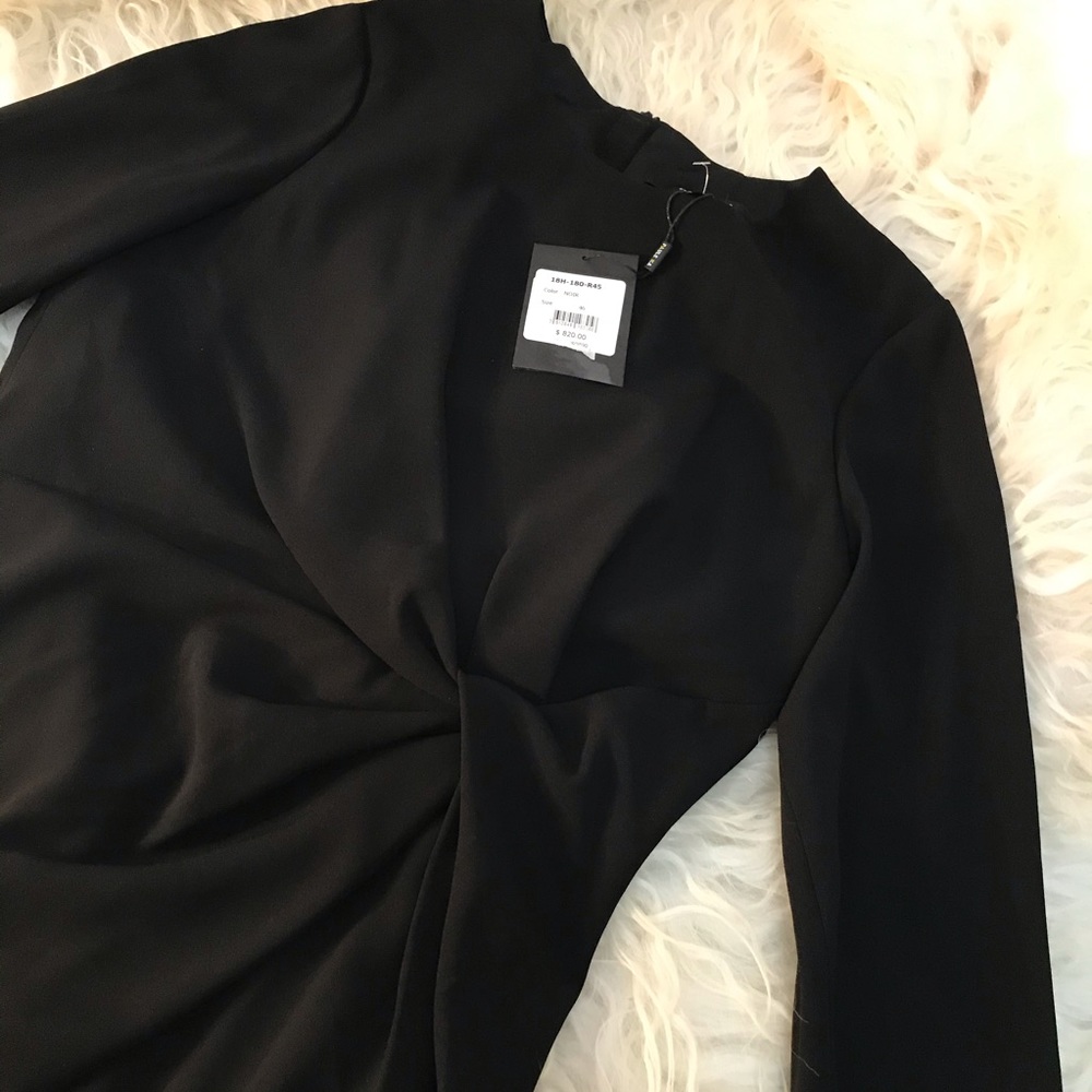 Paule Ka Womens Black Ruched 3 Formal Dress - Picture 4 of 7